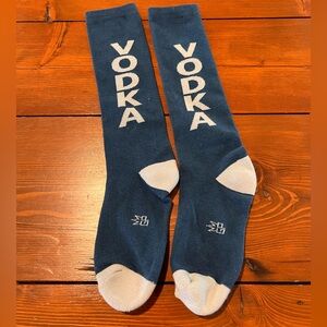 NWOT - Vodka Socks - Blue White
